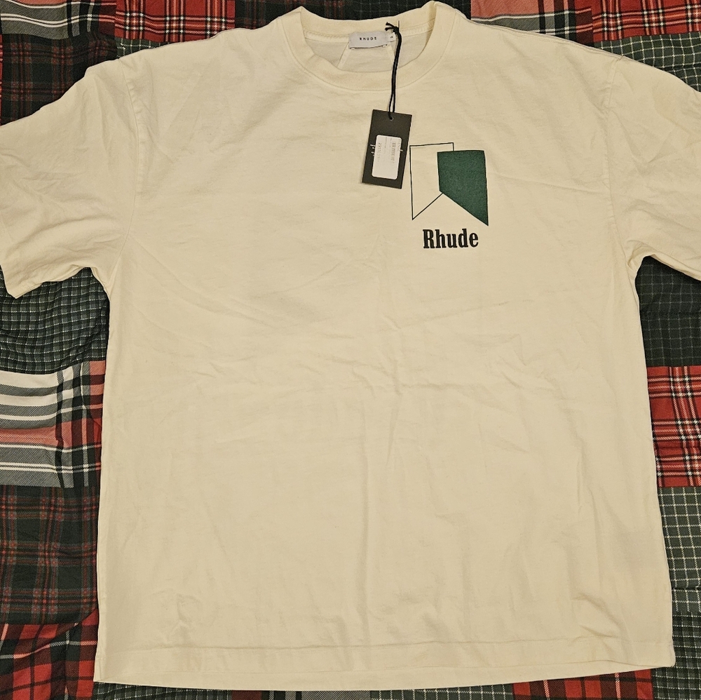 Rhude Cream Short Sleeve Tee Premium Cotton (New with tags)